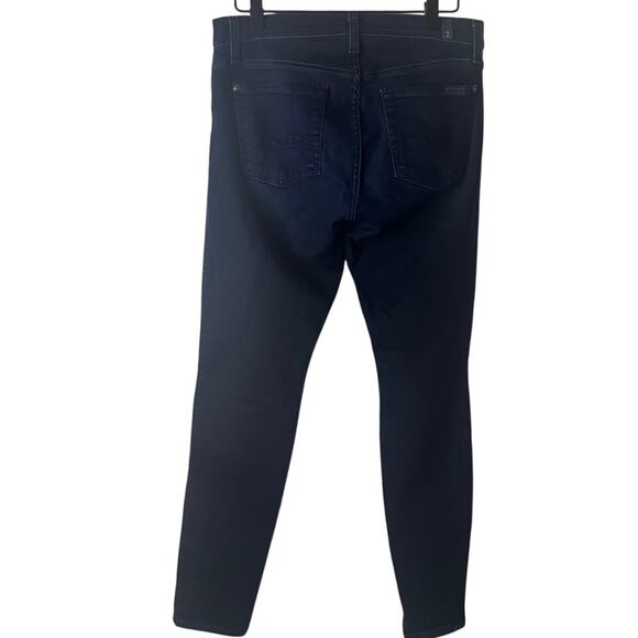 7FAM | Gwenevere Skinny Mid Rise Skinny Jeans | Dark Wash | Women’s Size 29 - Picture 4 of 9